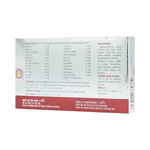 Thuốc Adamfor Xuân Quang tráng dương bổ thận (2 vỉ x 10 viên) 2