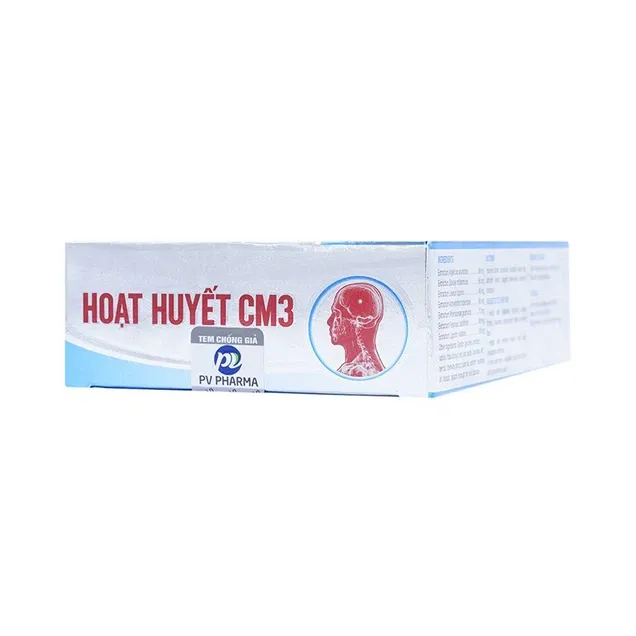 Thuốc Hoạt Huyết CM3 điều trị rối loạn tuần hoàn não do xơ vữa mạch máu ( 30 viên) 4
