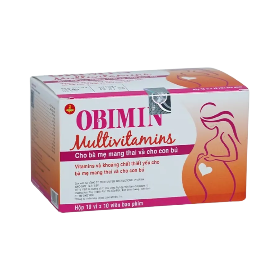 Thuốc Obimin bổ sung vitamin và khoáng chất (Hộp 100 viên) 3