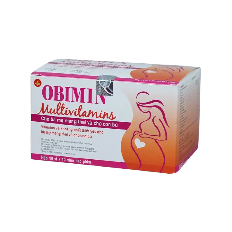 Thuốc Obimin bổ sung vitamin và khoáng chất (Hộp 100 viên) 4