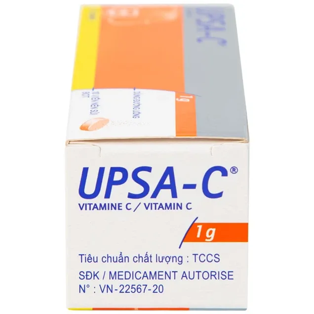Thuốc sủi UPSA-C 1000mg Upsa SAS hỗ trợ điều trị tình trạng thiếu hụt vitamin C (10 viên) 2