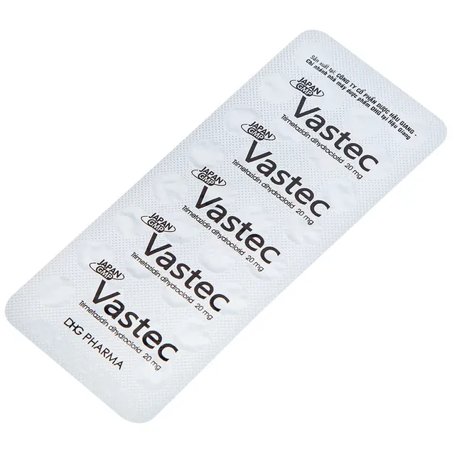 Thuốc Vastec 20MG điều trị đau thắt ngực ổn định ( hộp 2 vỉ x 30 viên) 3