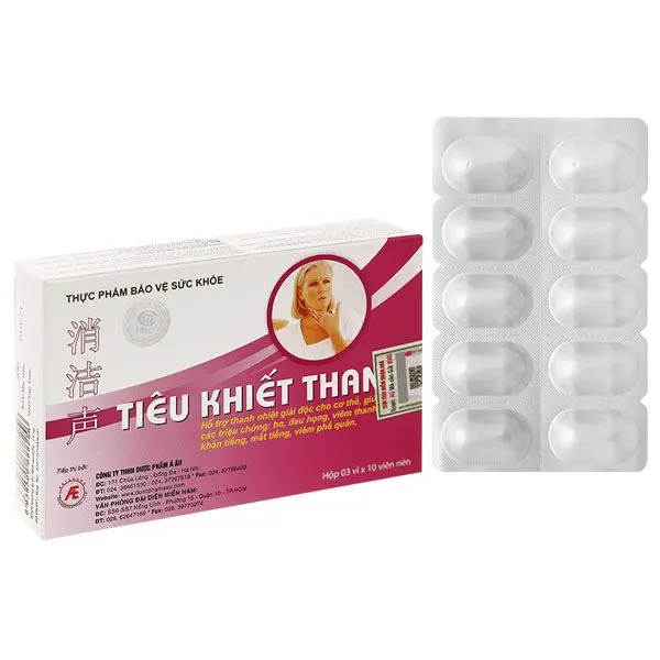 Thực phẩm bảo vệ sức khỏe Tiêu Khiết Thanh hộp 2 lọ x 90 viên