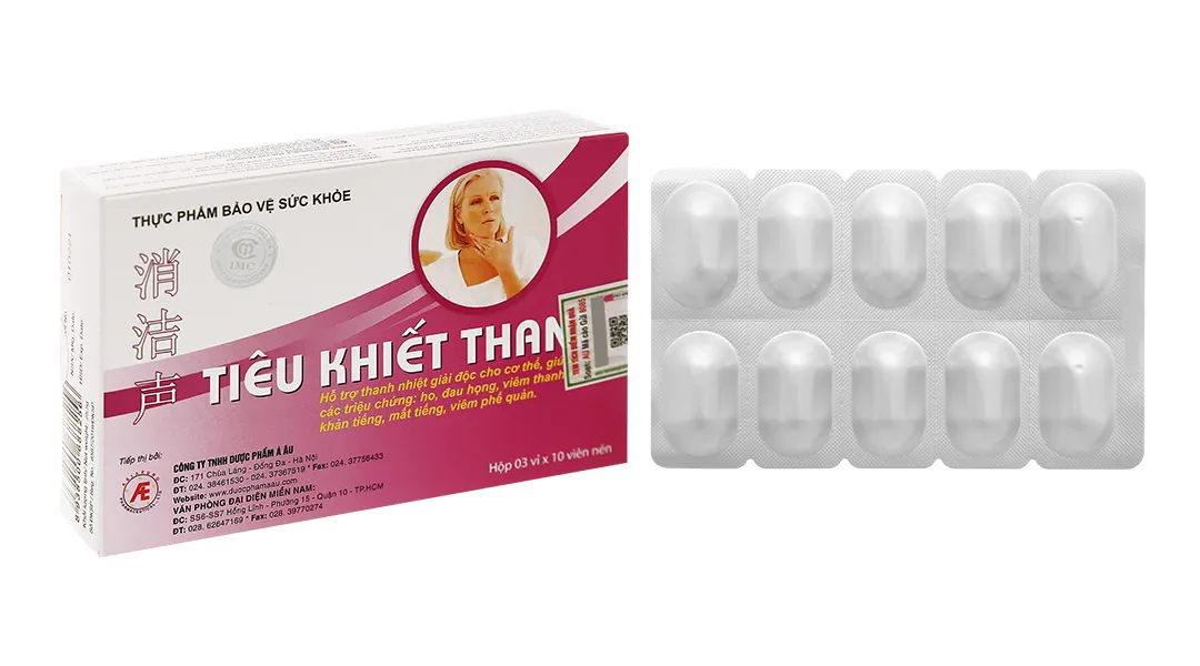 Thực phẩm bảo vệ sức khỏe Tiêu Khiết Thanh hộp 2 lọ x 90 viên 2