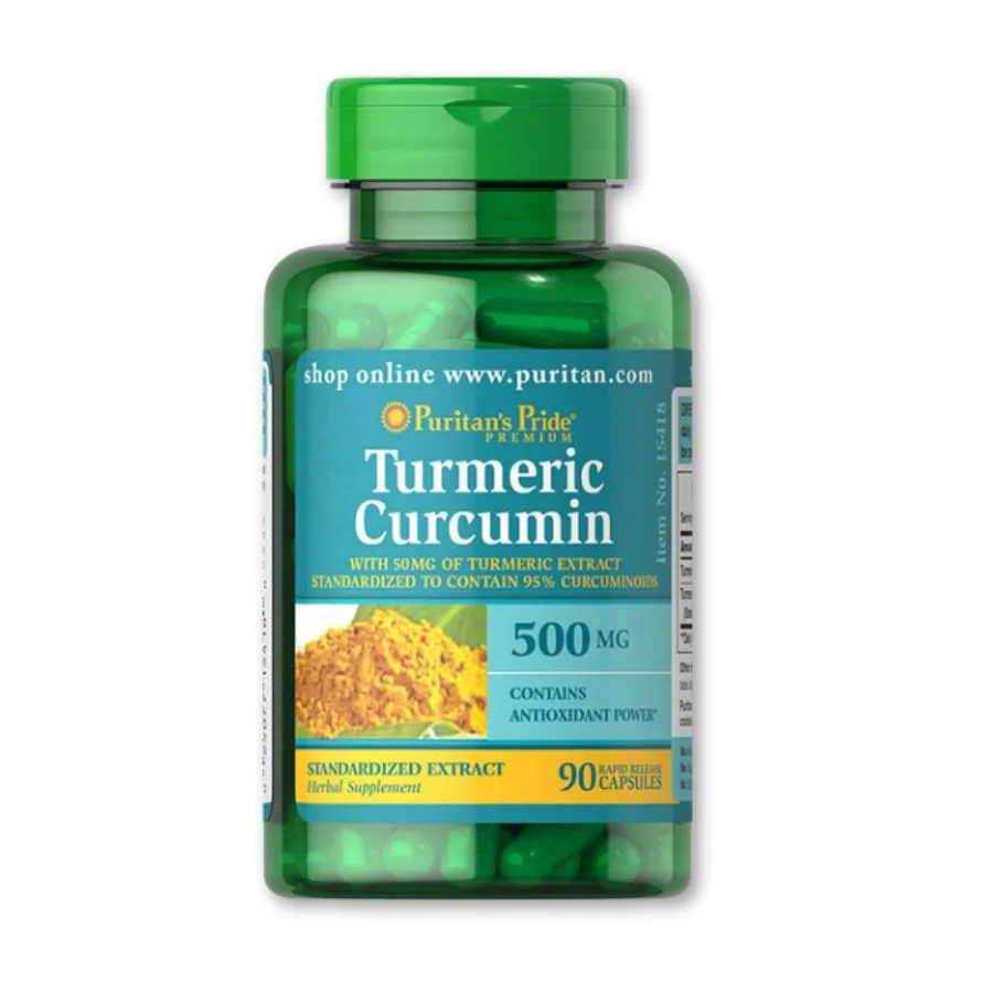 Tinh chất nghệ Turmeric Curcumin 500mg phòng chống và hỗ trợ điều trị ung thư (Hộp 90 viên)