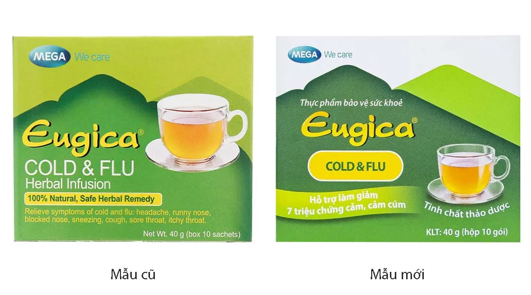 Tinh chất thảo dược Eugica Cold & Flu hộp 10 gói x 4g 2