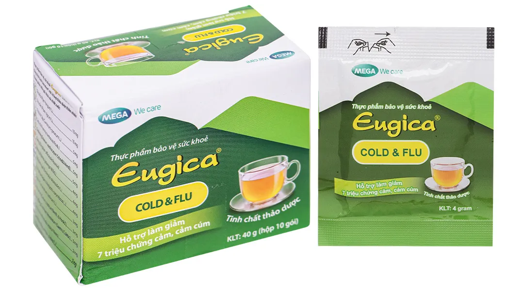 Tinh chất thảo dược Eugica Cold & Flu hộp 10 gói x 4g 3