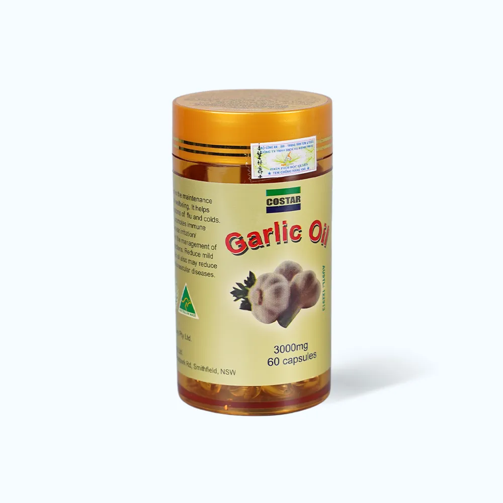Tinh dầu tỏi Costar Garlic Oil (Lọ 60 viên) giúp tăng sức đề kháng 3