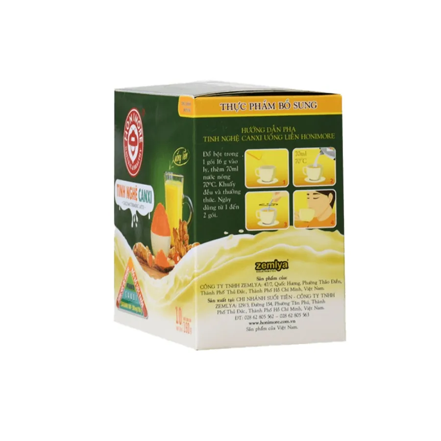 Tinh nghệ Canxi Honimore 160g 2