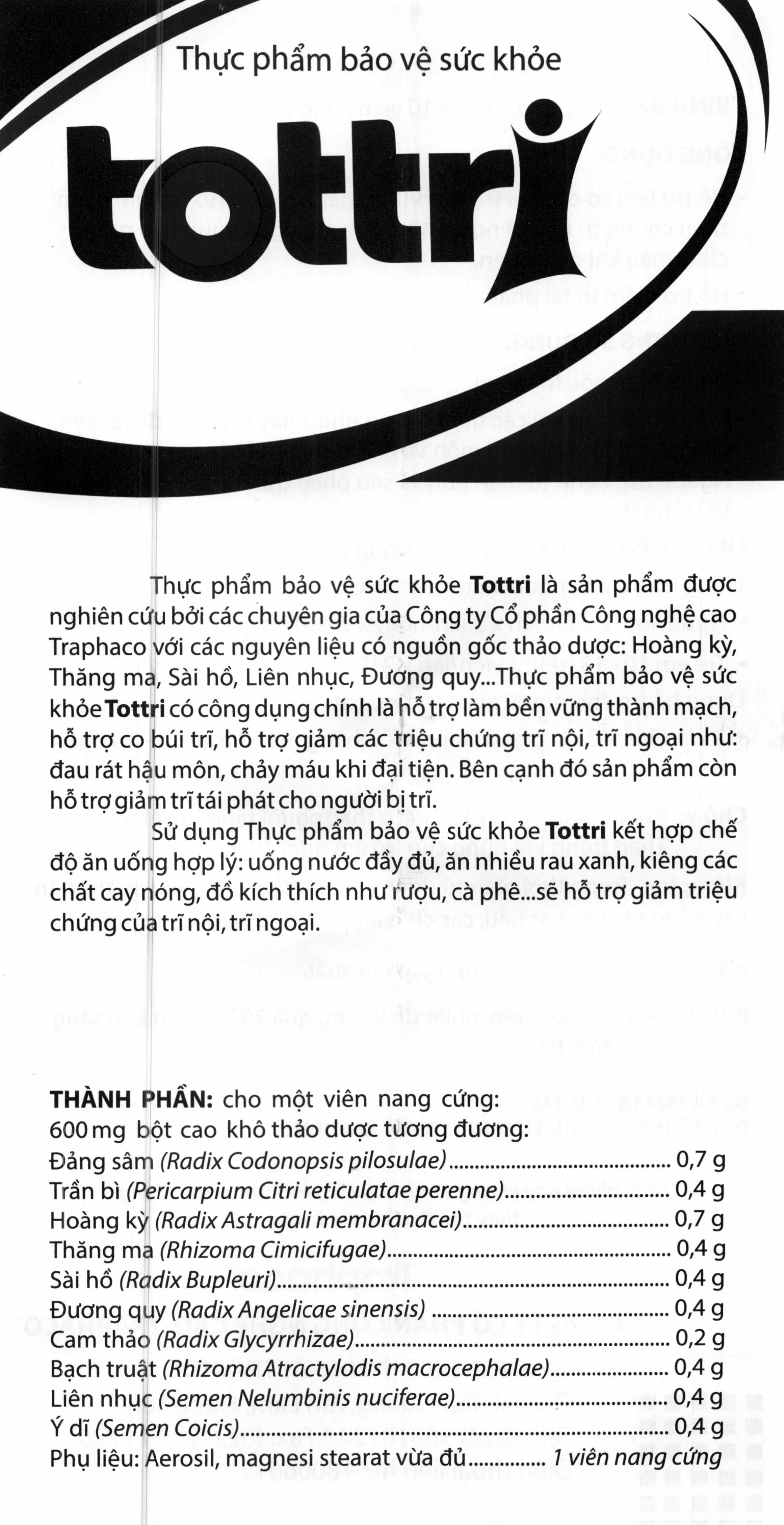 Tottri hộp 30 viên 6