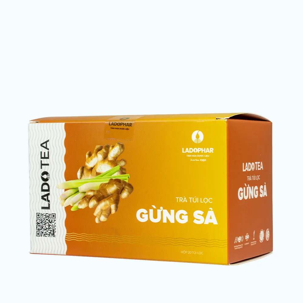 Trà gừng sả hỗ trợ giảm đau đầu, sổ mũi (Hộp 20 túi lọc x 2g) 5
