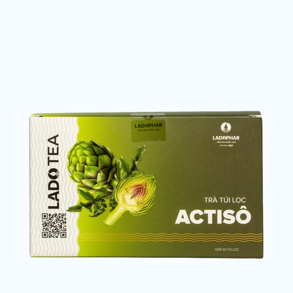 Trà Túi Lọc Actiso Ladophar Ladotea (Gói 100 túi x 2g)