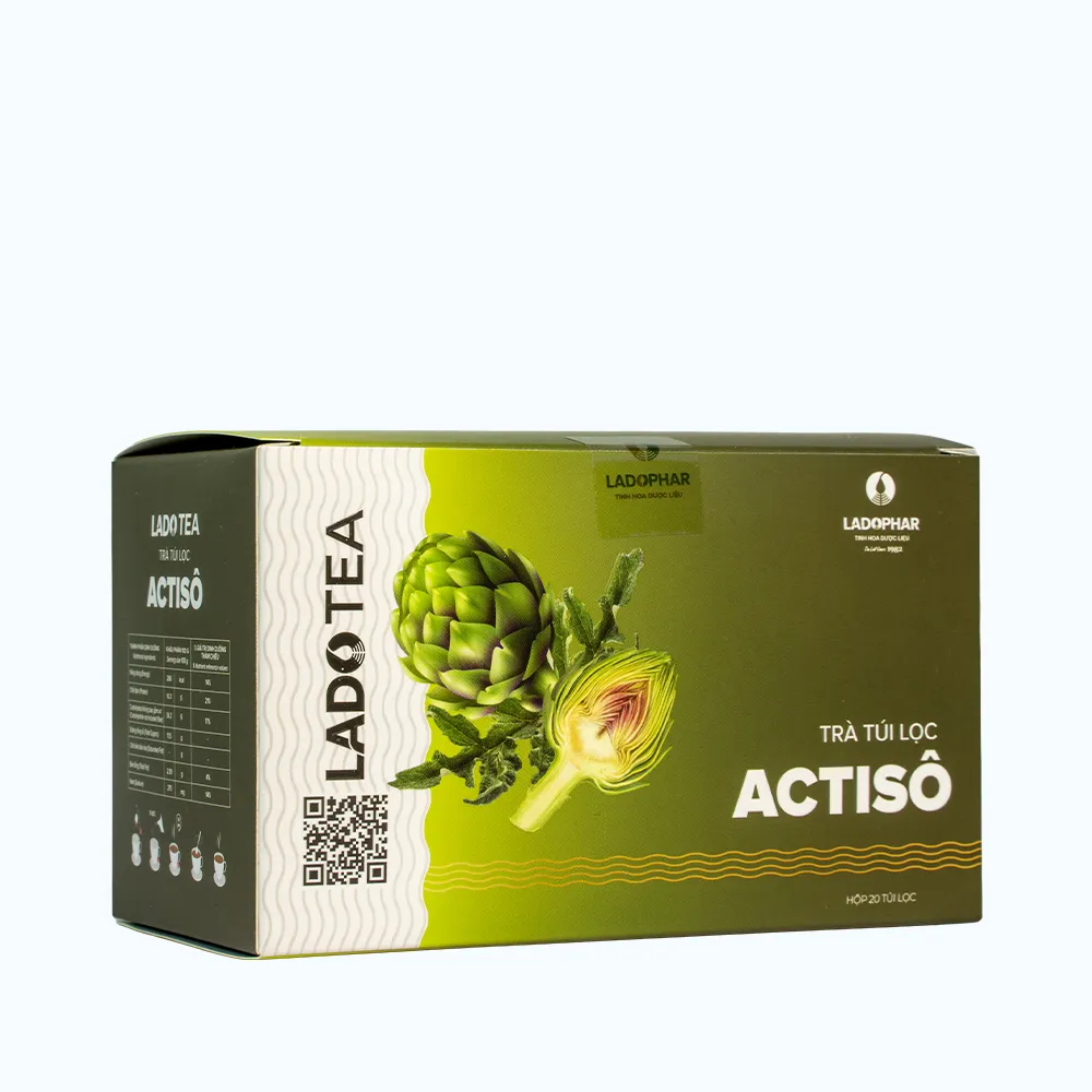 Trà Túi Lọc Actiso Ladophar Ladotea (Gói 100 túi x 2g) 4