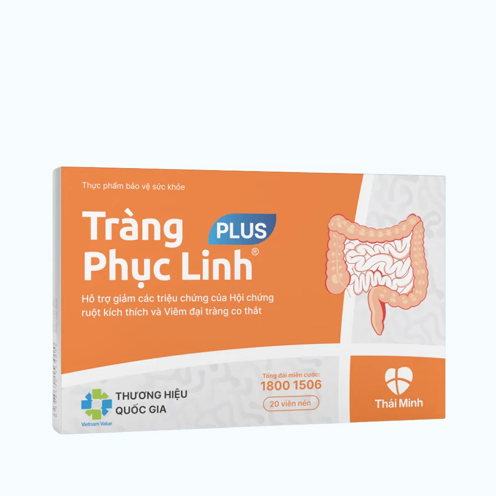 Tràng Phục Linh Plus (hộp 20 viên) giúp cải thiện hội chứng ruột kích thích