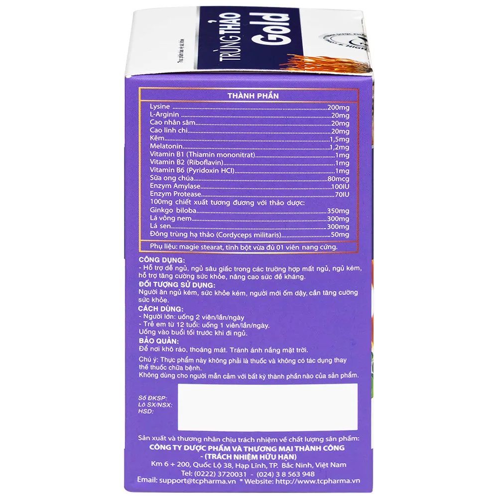 TRÙNG THẢO GOLD 30V 9