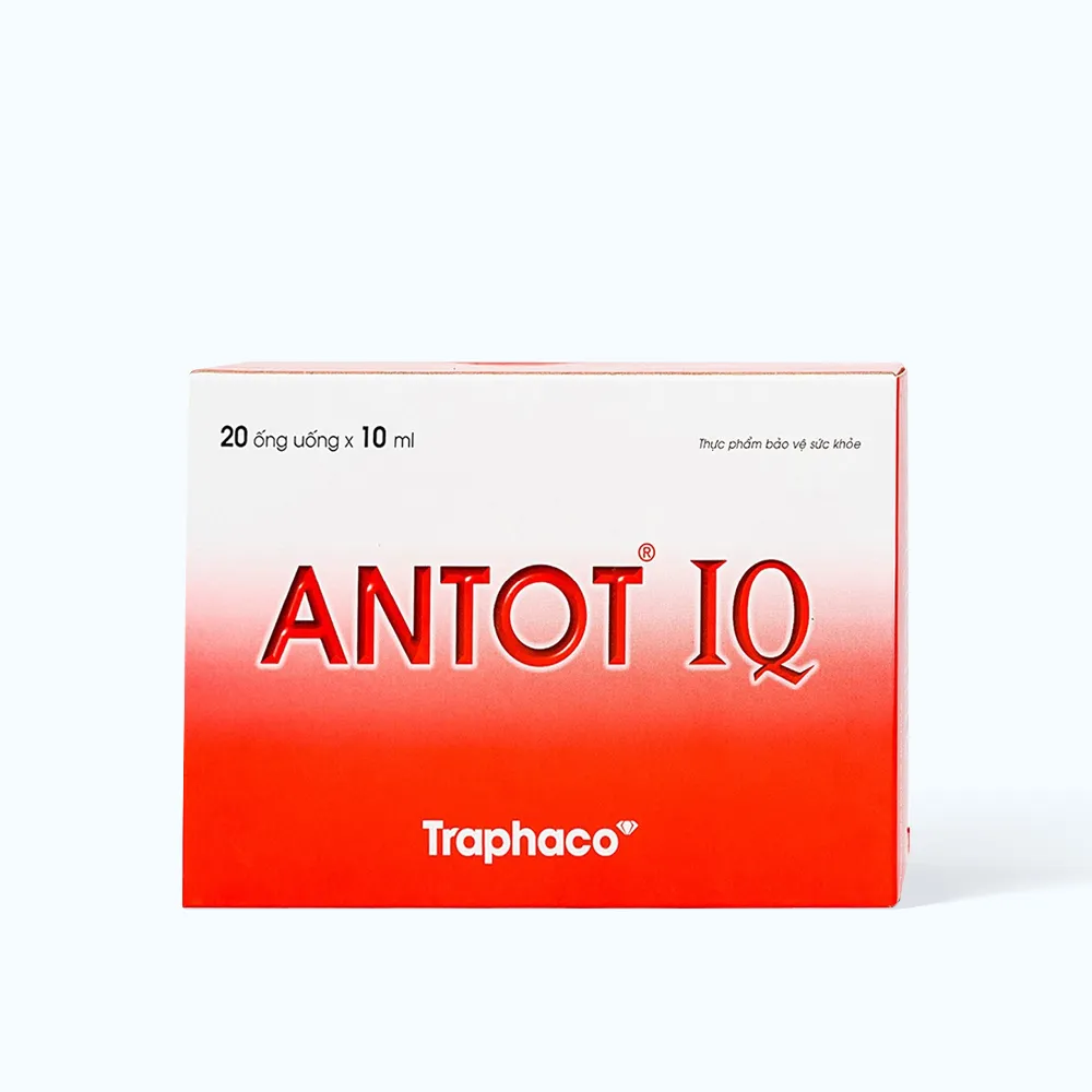 TRAPHACO Antot IQ hỗ trợ tăng đề kháng, hấp thu cho trẻ (Hộp 20 ống x 10ml)