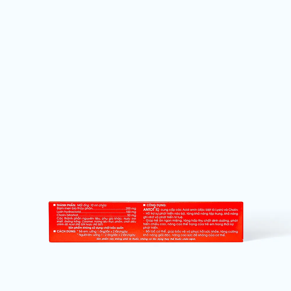 TRAPHACO Antot IQ hỗ trợ tăng đề kháng, hấp thu cho trẻ (Hộp 20 ống x 10ml) 2