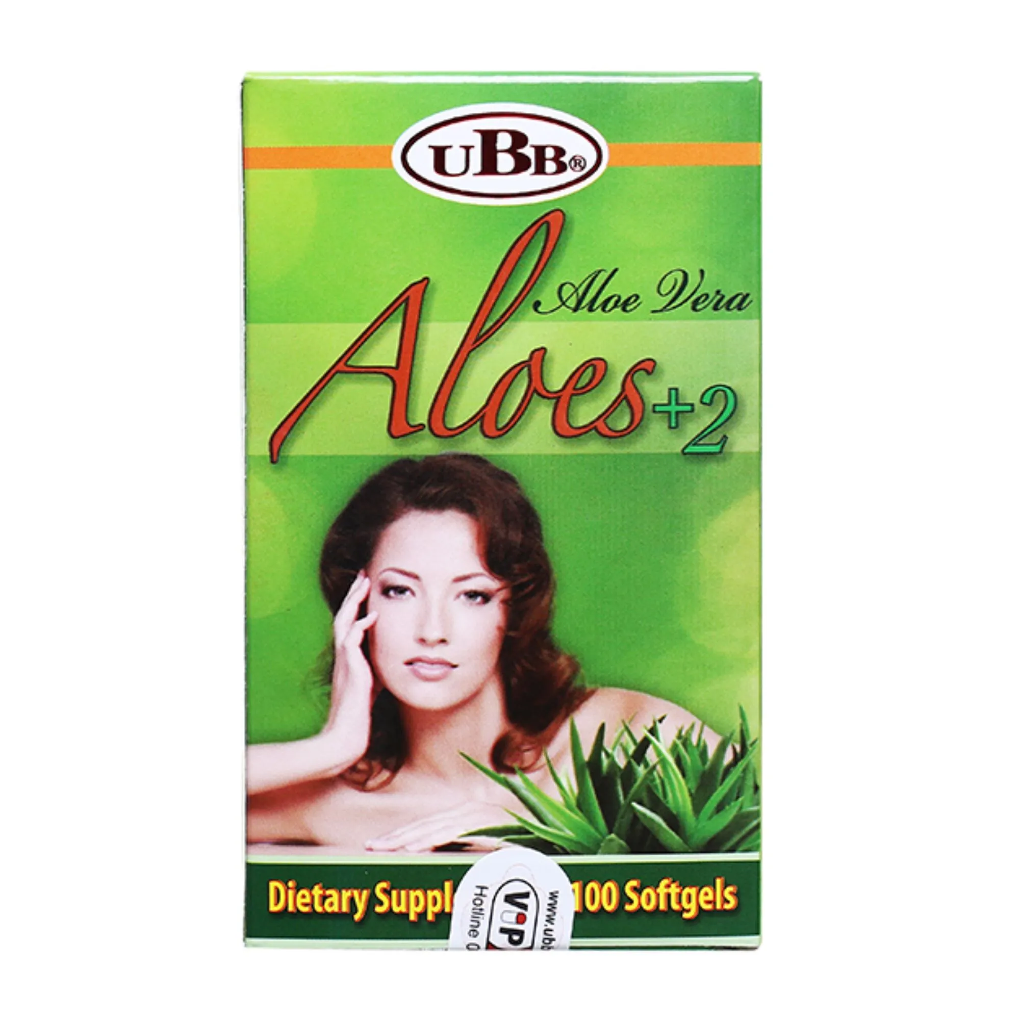UBB Aloes+2 - Hạn chế lão hóa, làm đẹp da (chai 100 viên) 4