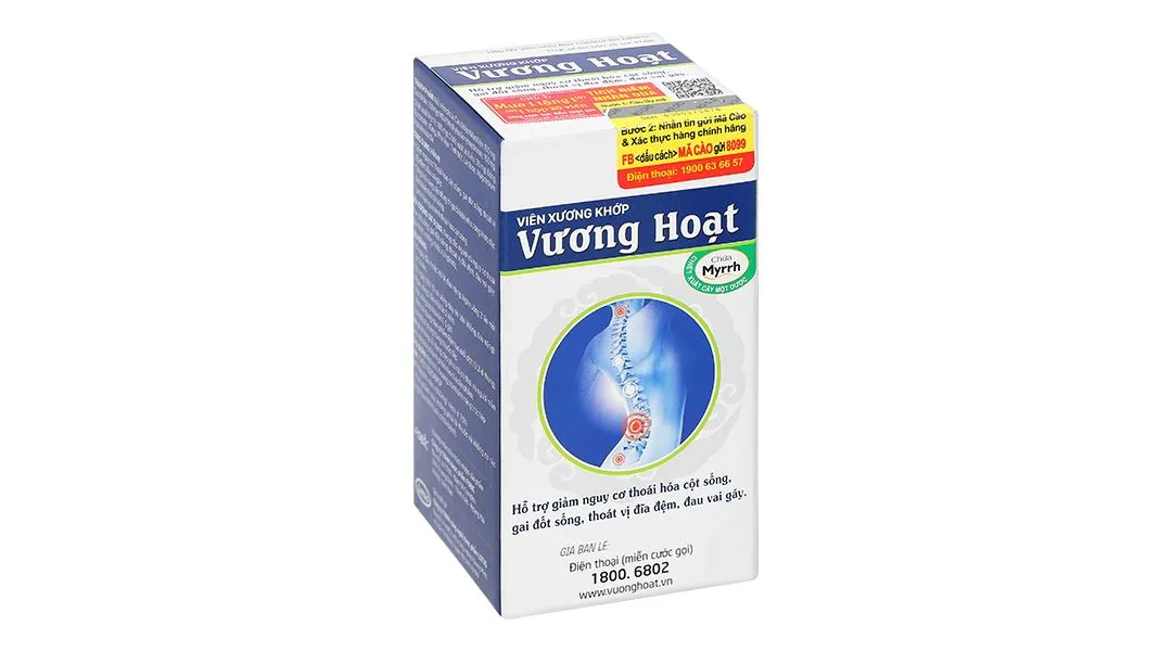 Vương Hoạt giảm nguy cơ thoái hóa cột sống, đau vai gáy lọ 80 viên 2