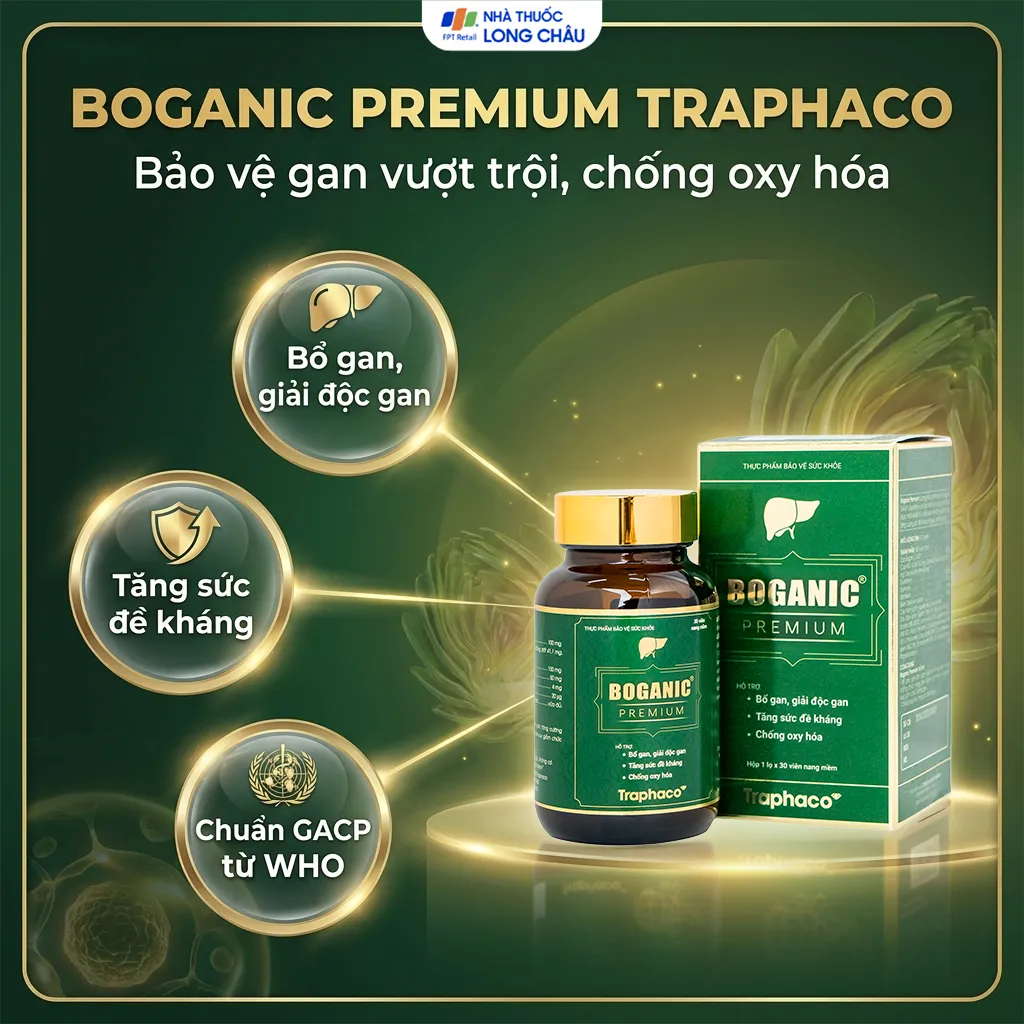 VIÊN BỔ GAN BOGANIC PREMIUM TRAPHACO 30V 2