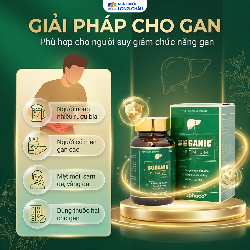 VIÊN BỔ GAN BOGANIC PREMIUM TRAPHACO 30V 4