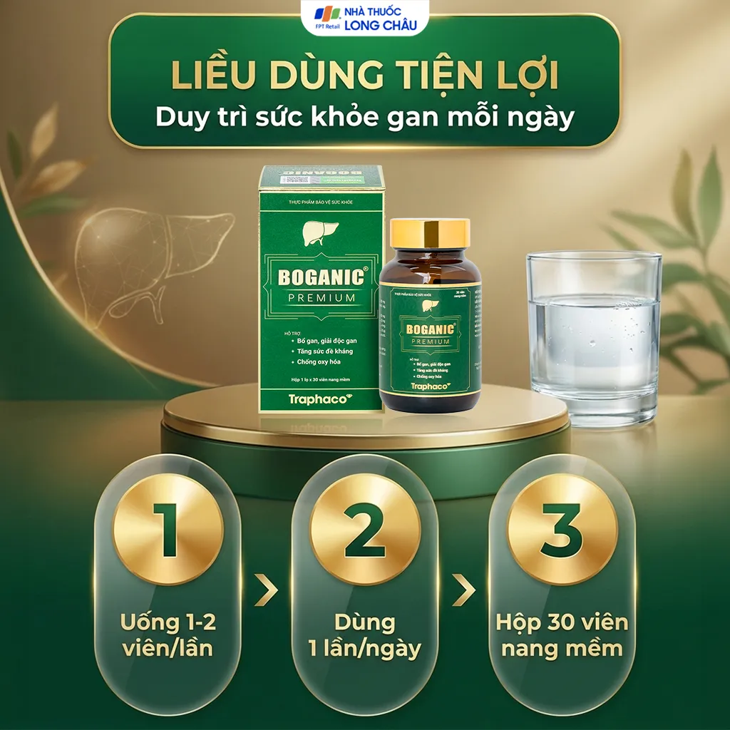 VIÊN BỔ GAN BOGANIC PREMIUM TRAPHACO 30V 5