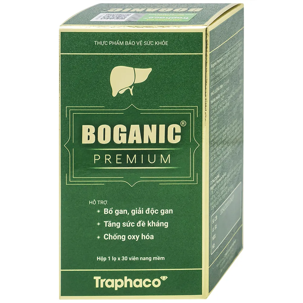 VIÊN BỔ GAN BOGANIC PREMIUM TRAPHACO 30V 8