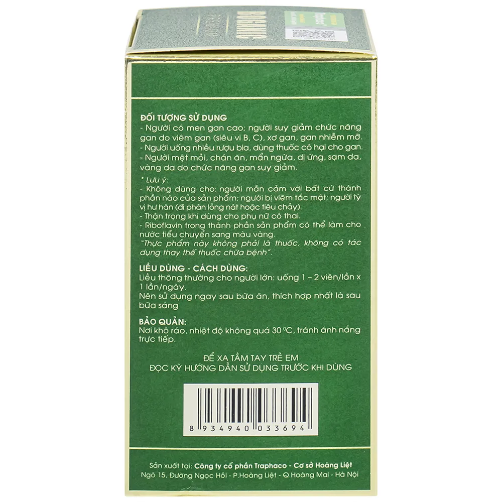 VIÊN BỔ GAN BOGANIC PREMIUM TRAPHACO 30V 11