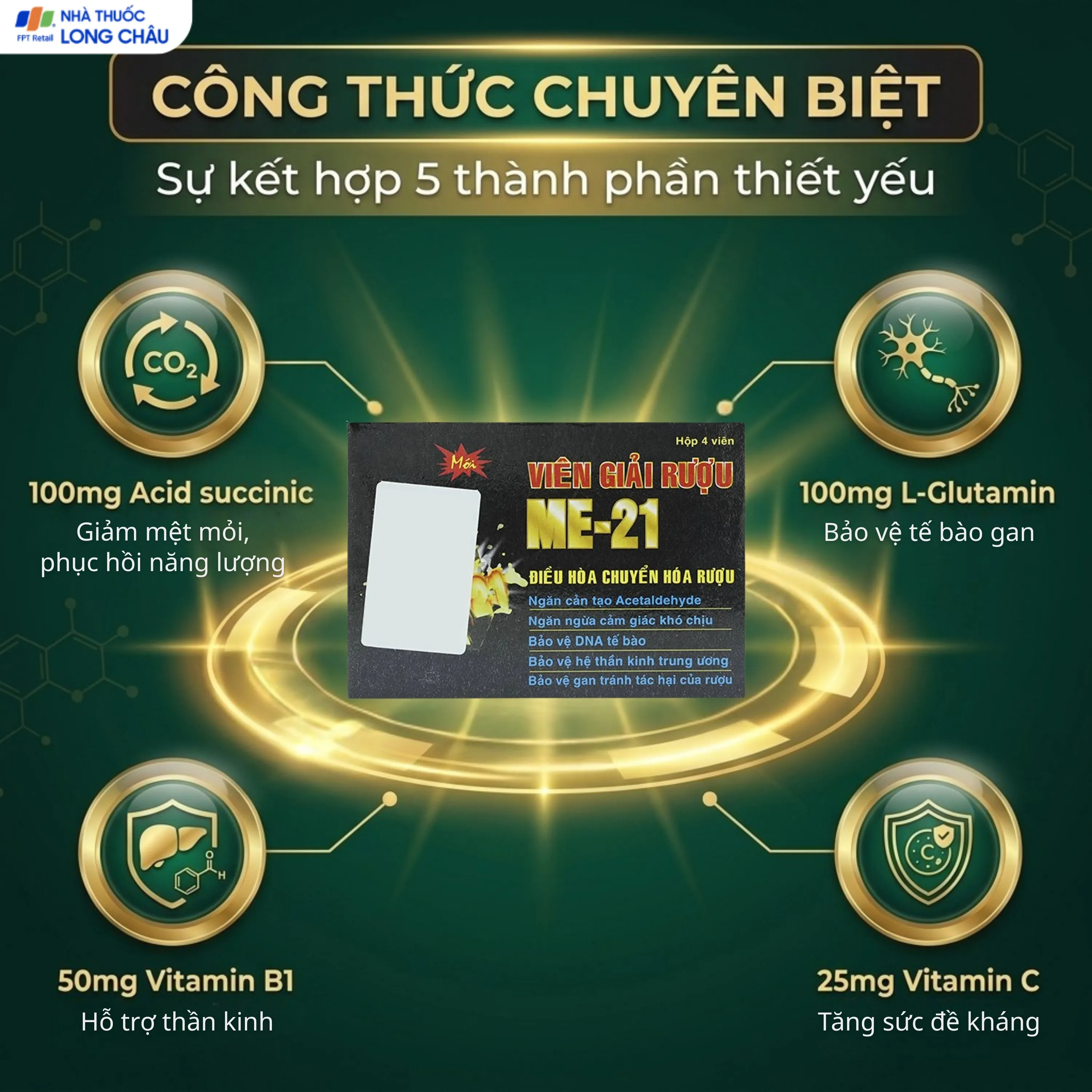 VIÊN GIẢI RƯỢU ME-21 Á CHÂU 1X4 4