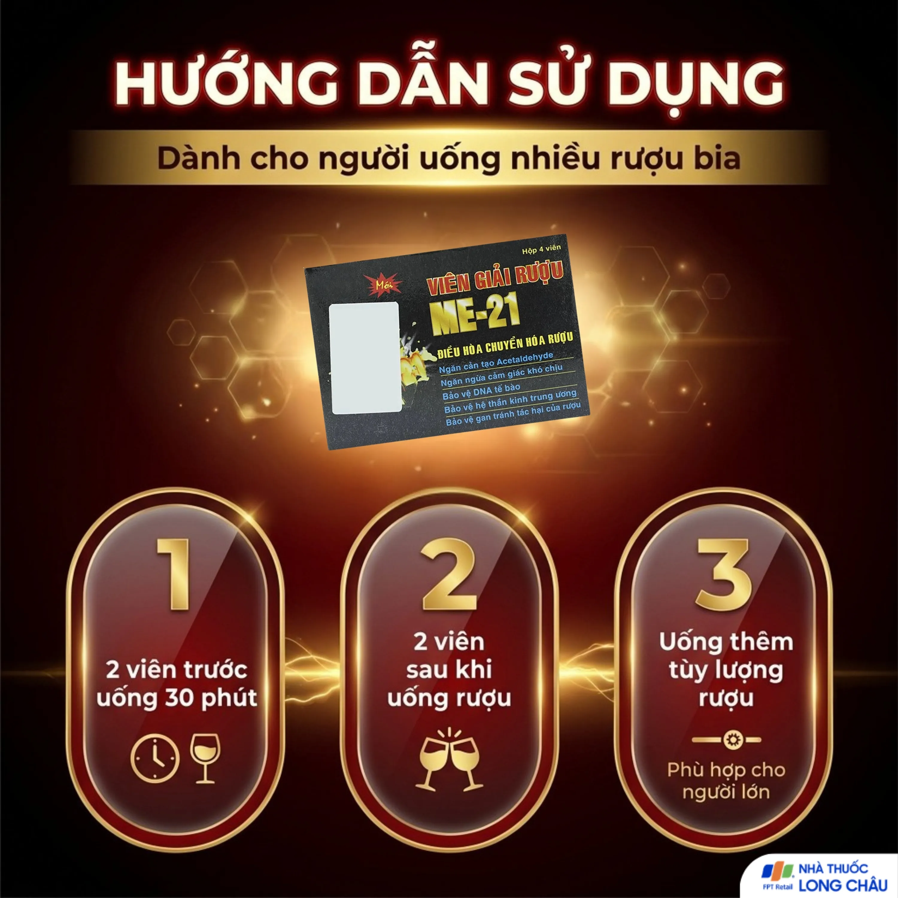 VIÊN GIẢI RƯỢU ME-21 Á CHÂU 1X4 5