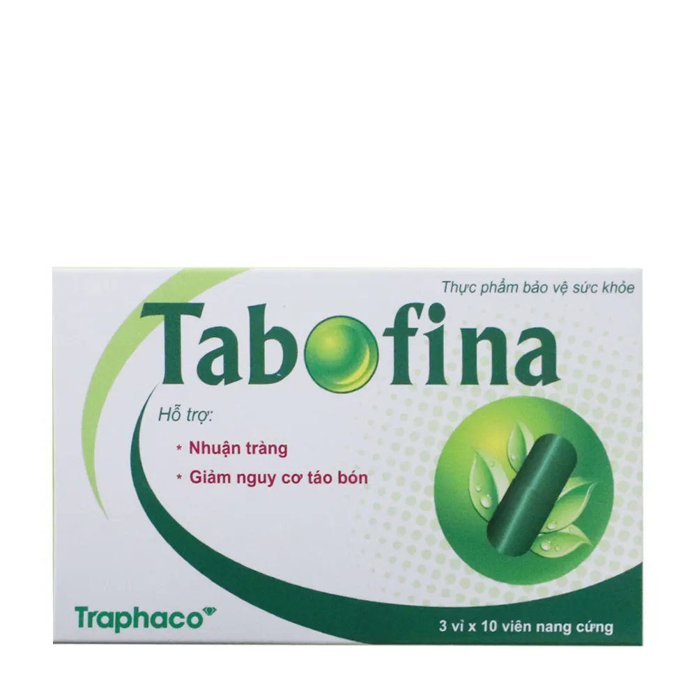 Viên hỗ trợ giảm nguy cơ táo bón Tabofina Traphaco (3 vỉ x 10 viên) 2