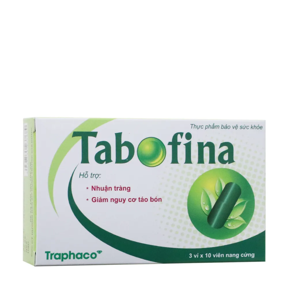 Viên hỗ trợ giảm nguy cơ táo bón Tabofina Traphaco (3 vỉ x 10 viên) 3