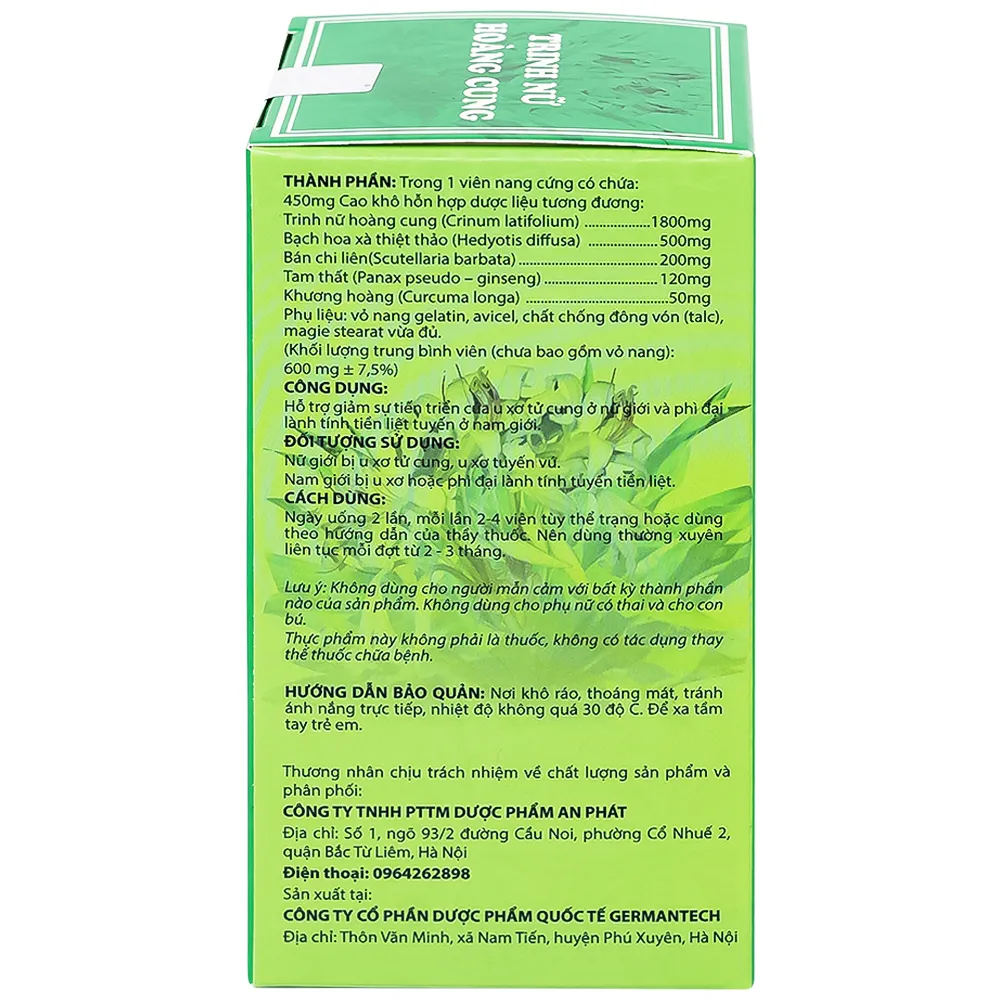 VIÊN HỖ TRỢ GIẢM SỰ TIẾN TRIỂN CỦA U XƠ TỬ CUNG TRINH NỮ HOÀNG CUNG DOLEXPHAR 60V 15