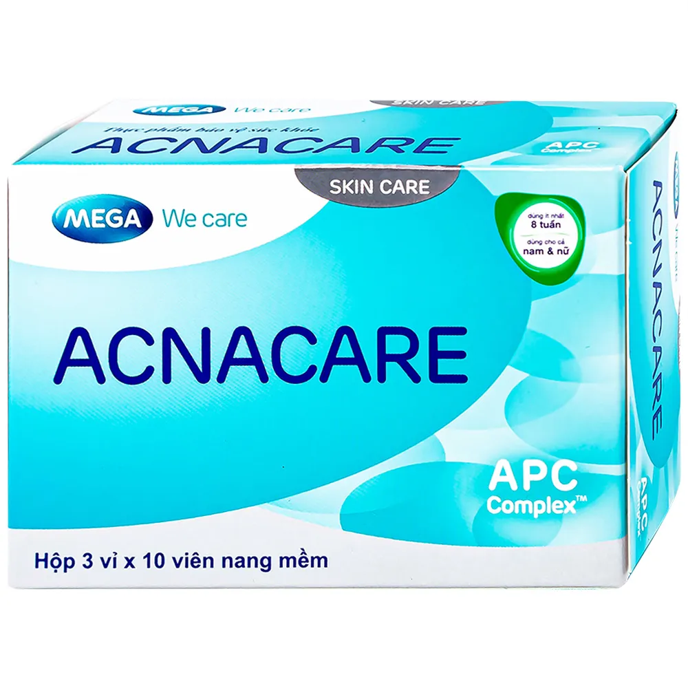 VIÊN HỖ TRỢ LÀM ĐẸP DA ACNACARE MEGA 3X10
