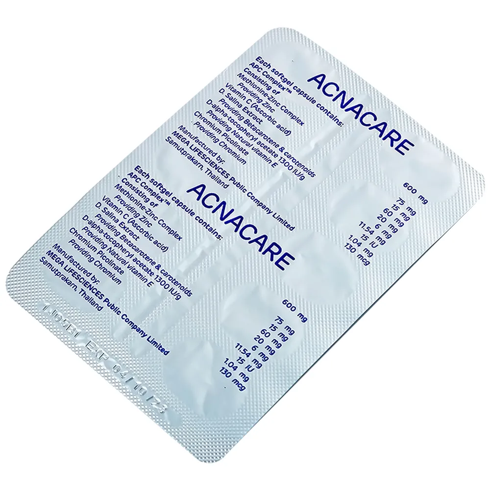 VIÊN HỖ TRỢ LÀM ĐẸP DA ACNACARE MEGA 3X10 6