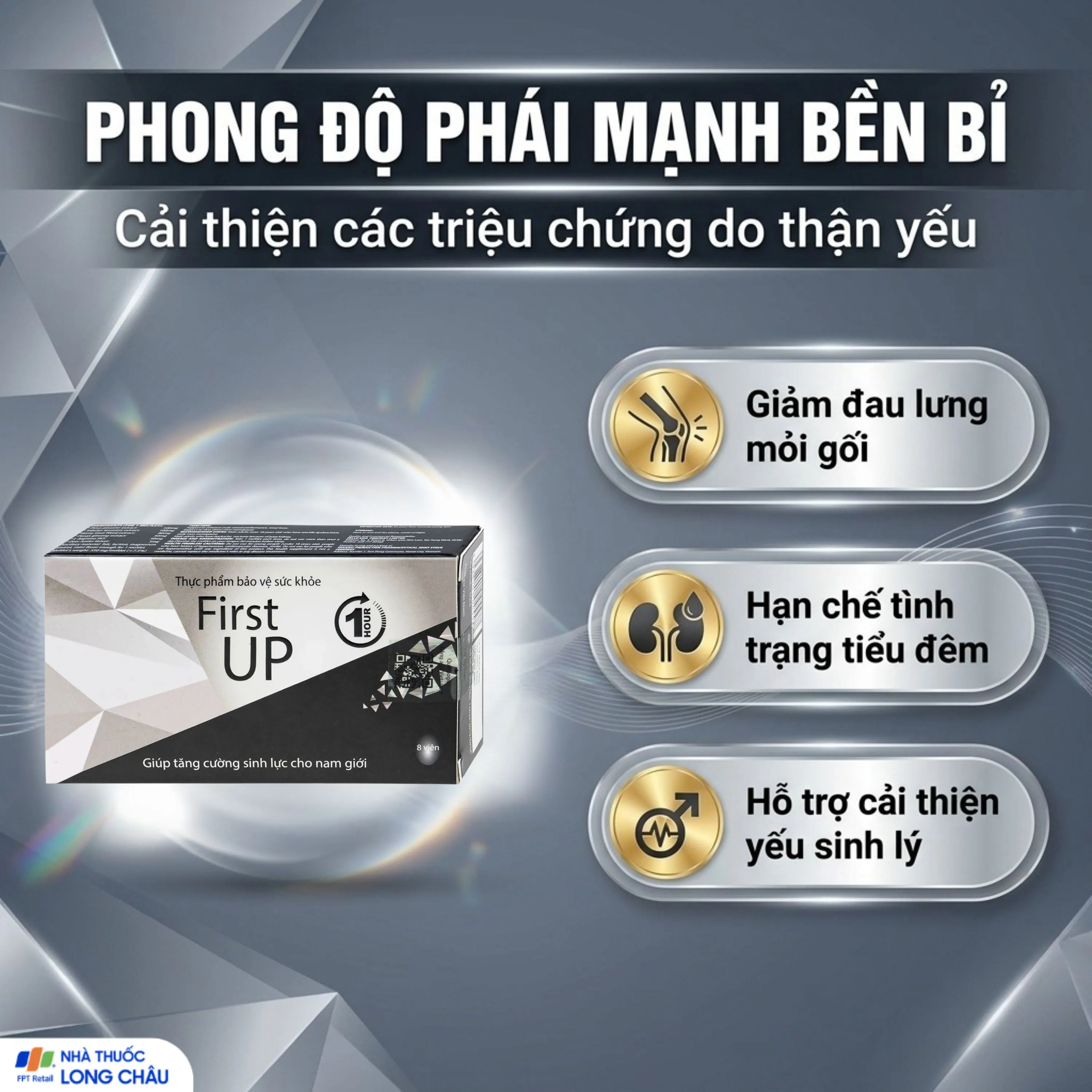 VIÊN HỖ TRỢ TĂNG CƯỜNG SINH LỰC CHO NAM FIRST UP 1 HOUR 2X4 3