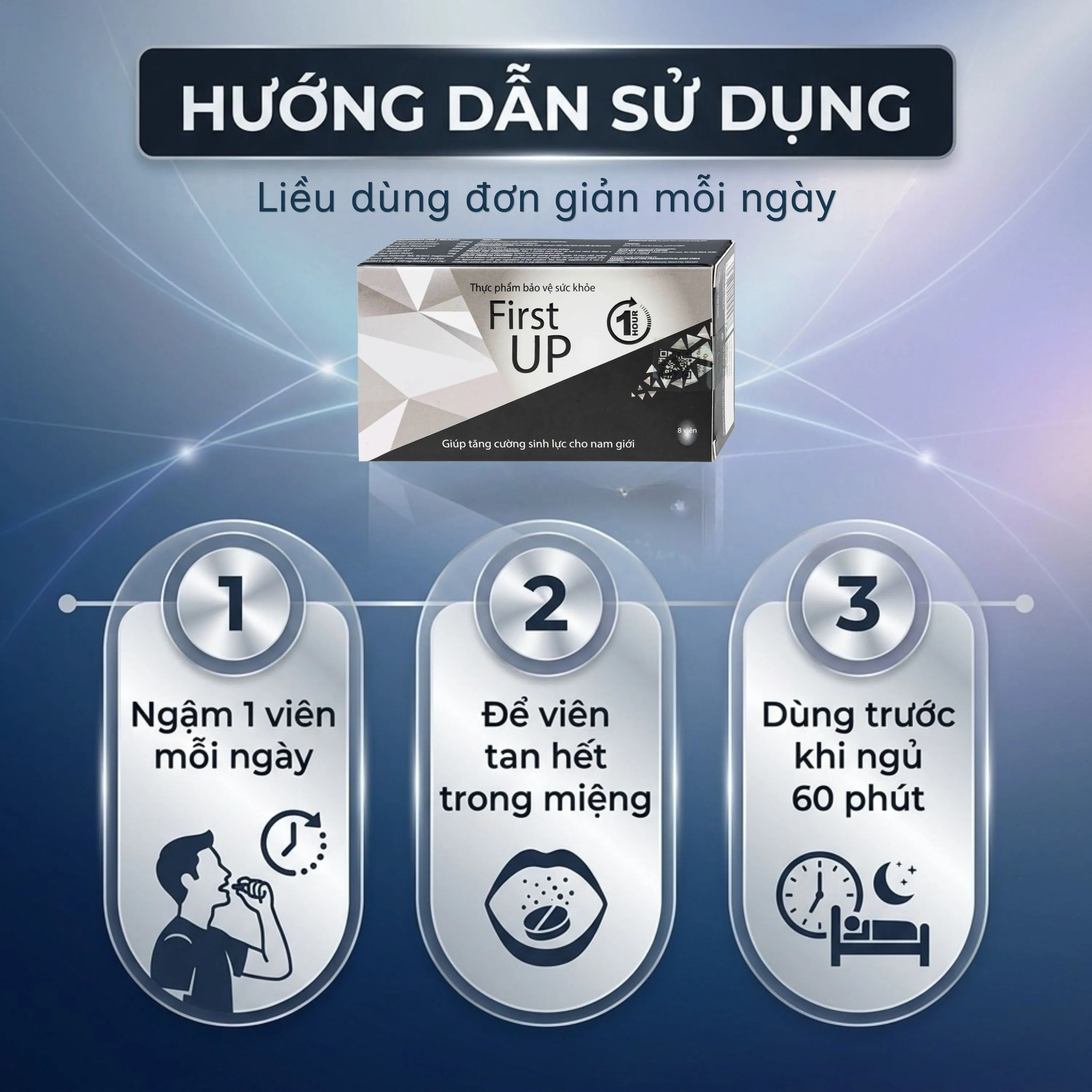 VIÊN HỖ TRỢ TĂNG CƯỜNG SINH LỰC CHO NAM FIRST UP 1 HOUR 2X4 4