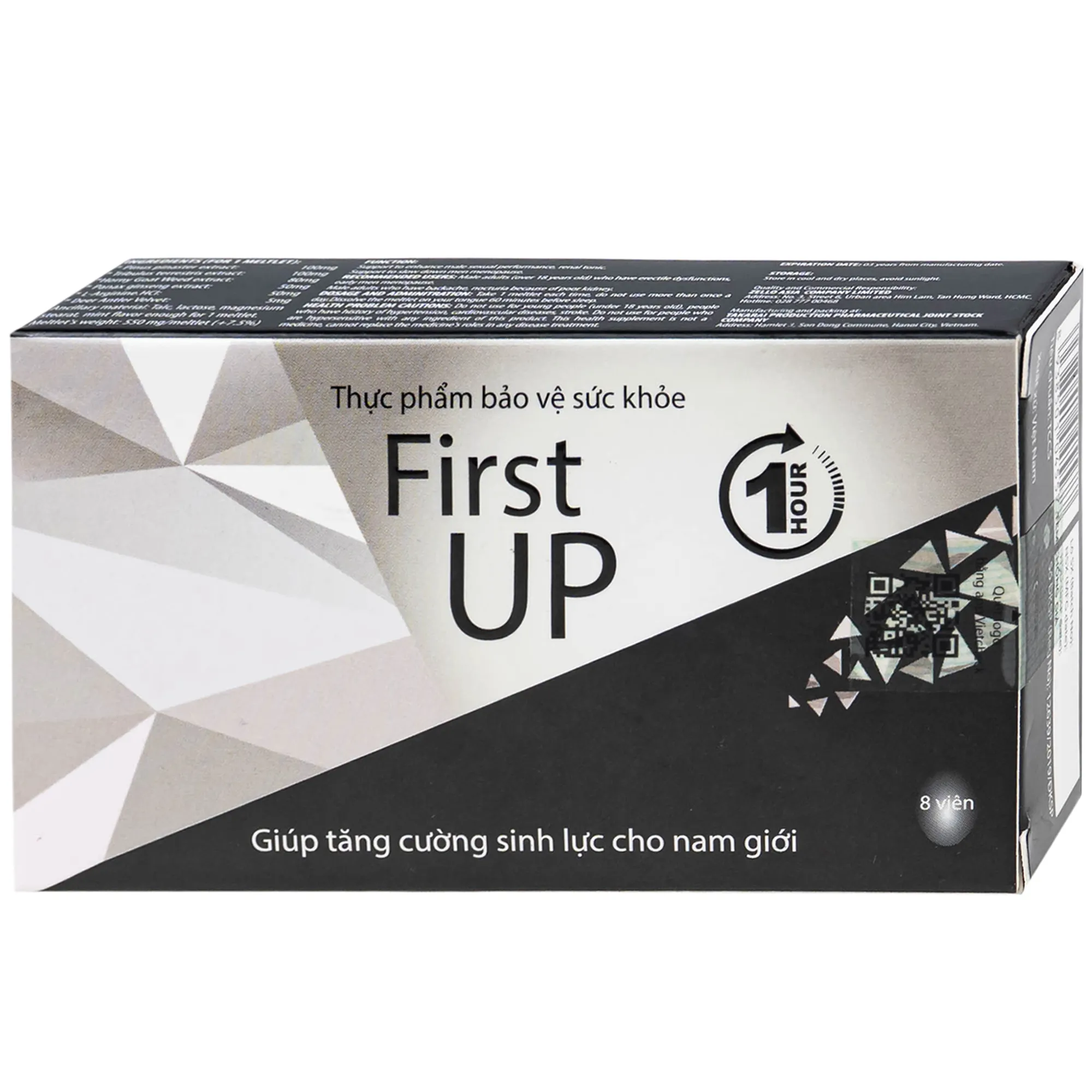 VIÊN HỖ TRỢ TĂNG CƯỜNG SINH LỰC CHO NAM FIRST UP 1 HOUR 2X4 5