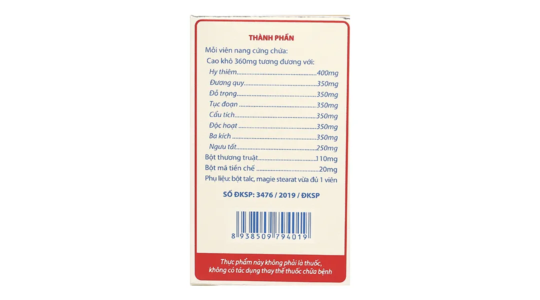 Viên khớp Tâm Bình (60 viên) 5