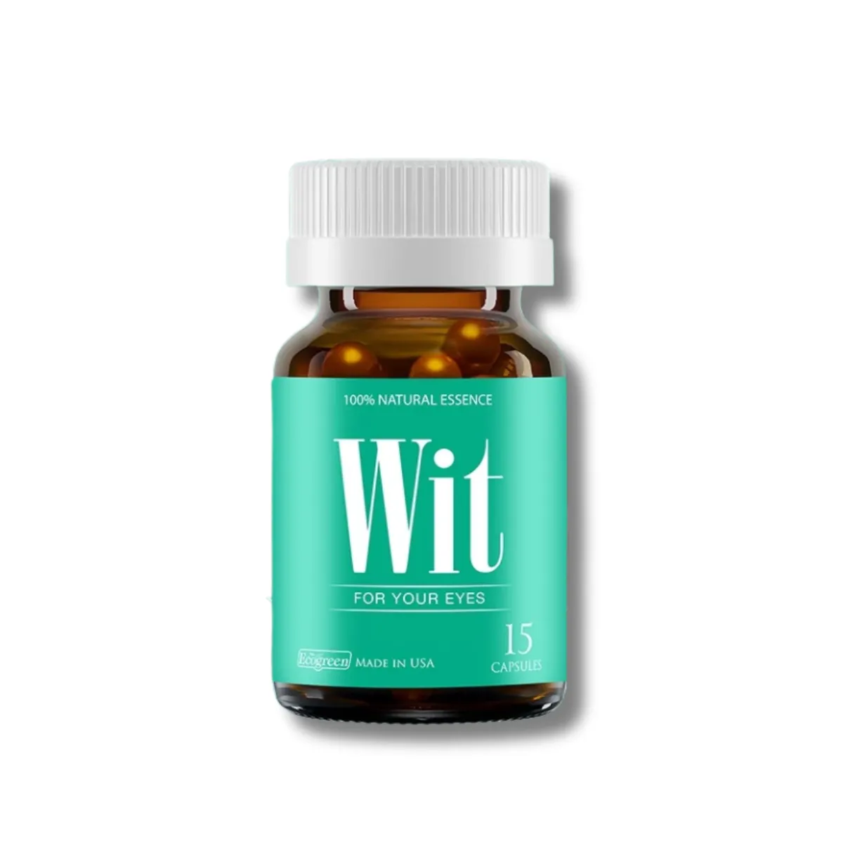 Viên nang WIT For Your Eyes Ecogreen tăng cường thị lực, giảm mờ và nhòe mắt (15 viên)