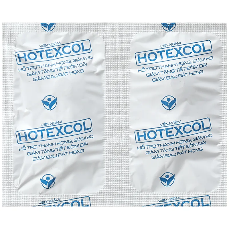 Viên Ngậm Hotexcol hỗ trợ giảm ho, giảm đau rát họng hộp 40 viên 6