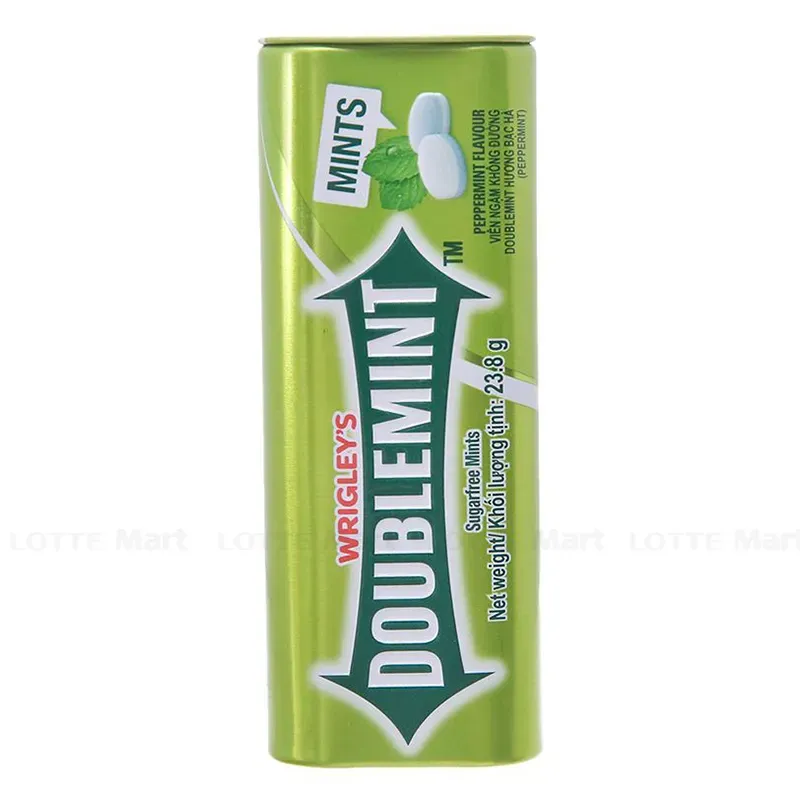 Viên ngậm không đường Doublemint Mints hương bạc hà giúp hơi thở thơm mát và khử mùi hôi miệng (23.8g) 2