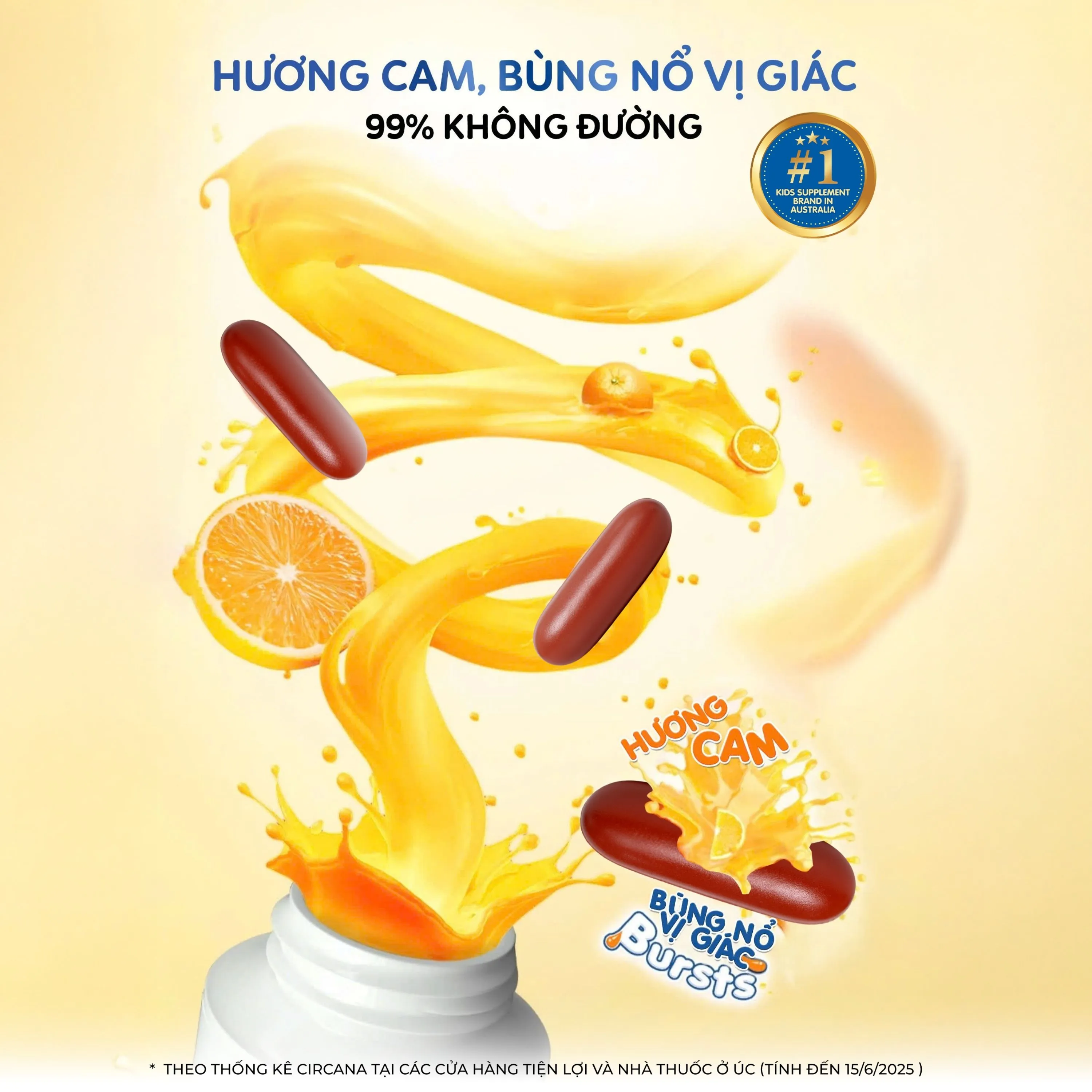 VIÊN NHAI HỖ TRỢ BỔ NÃO KIDS SMART BURSTS DHA 300MG NATURE'S WAY 50V 9