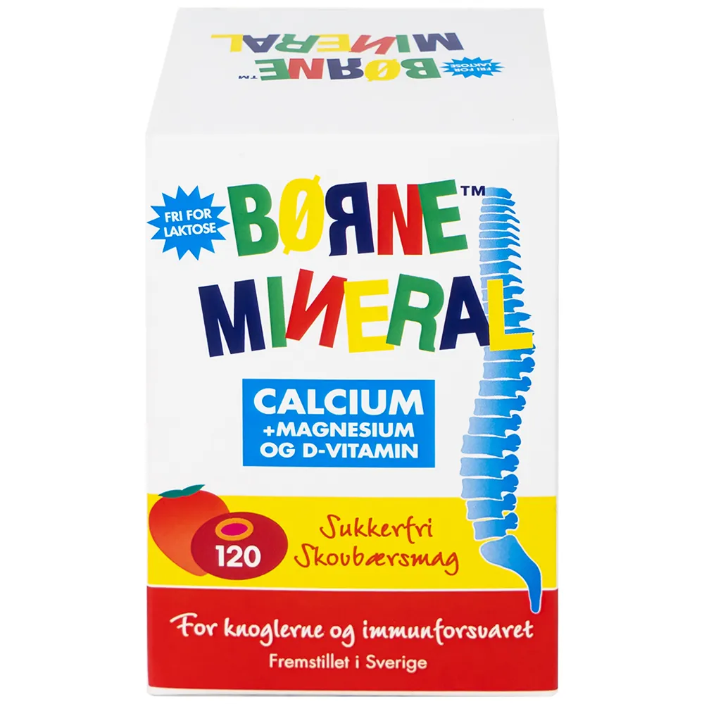 VIÊN NHAI HỖ TRỢ SỰ PHÁT TRIỂN XƯƠNG CHO TRẺ EM BORNE MINERAL NEW NORDIC 120V 7