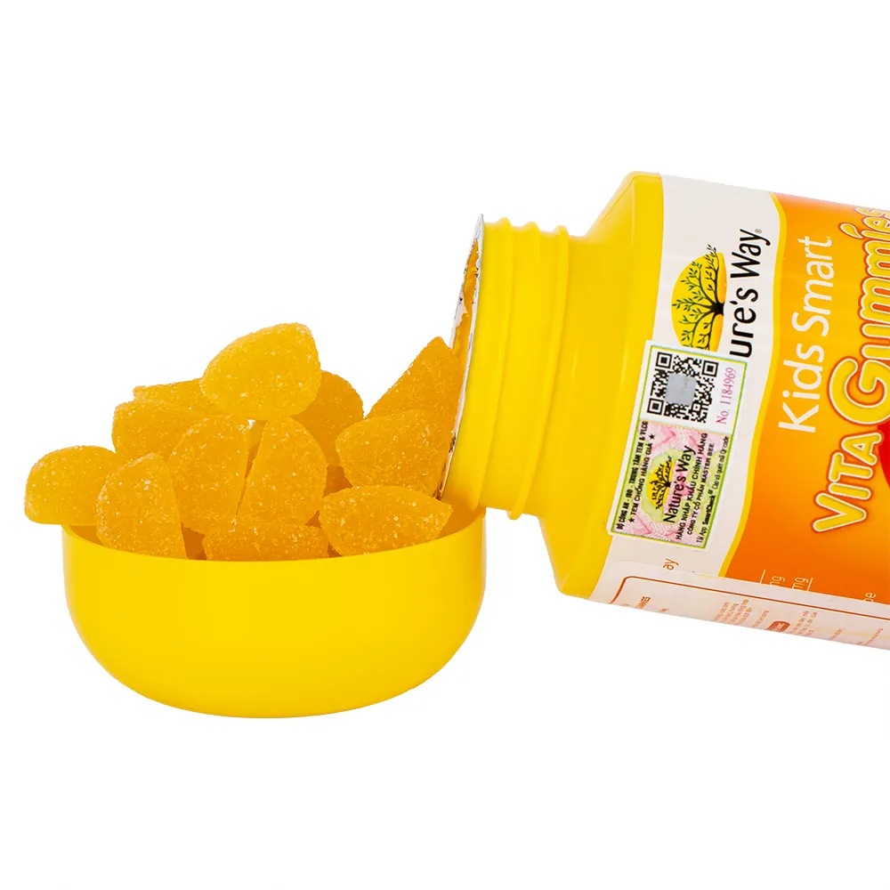 VIÊN NHAI HỖ TRỢ SỨC ĐỀ KHÁNG KIDS SMART VITA GUMMIES VITAMIN C + ZINC NATURE'S WAY 60V 13