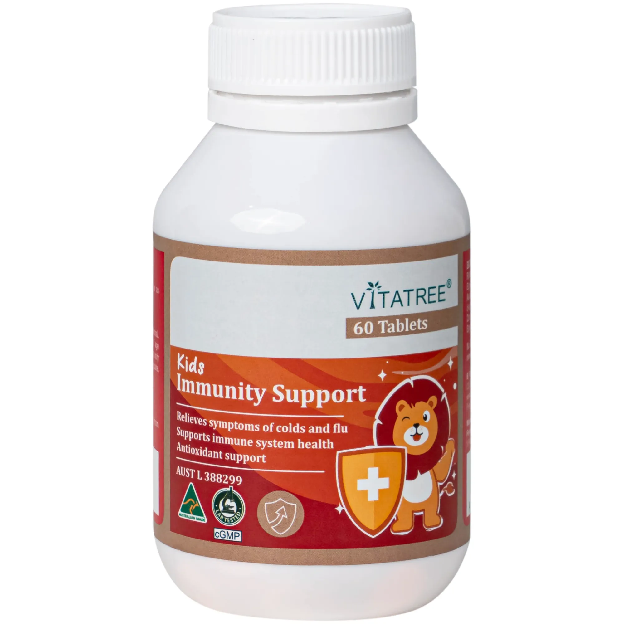 VIÊN NHAI HỖ TRỢ TĂNG CƯỜNG SỨC ĐỀ KHÁNG CHO TRẺ VITATREE KIDS IMMUNITY SUPPORT 60V 7