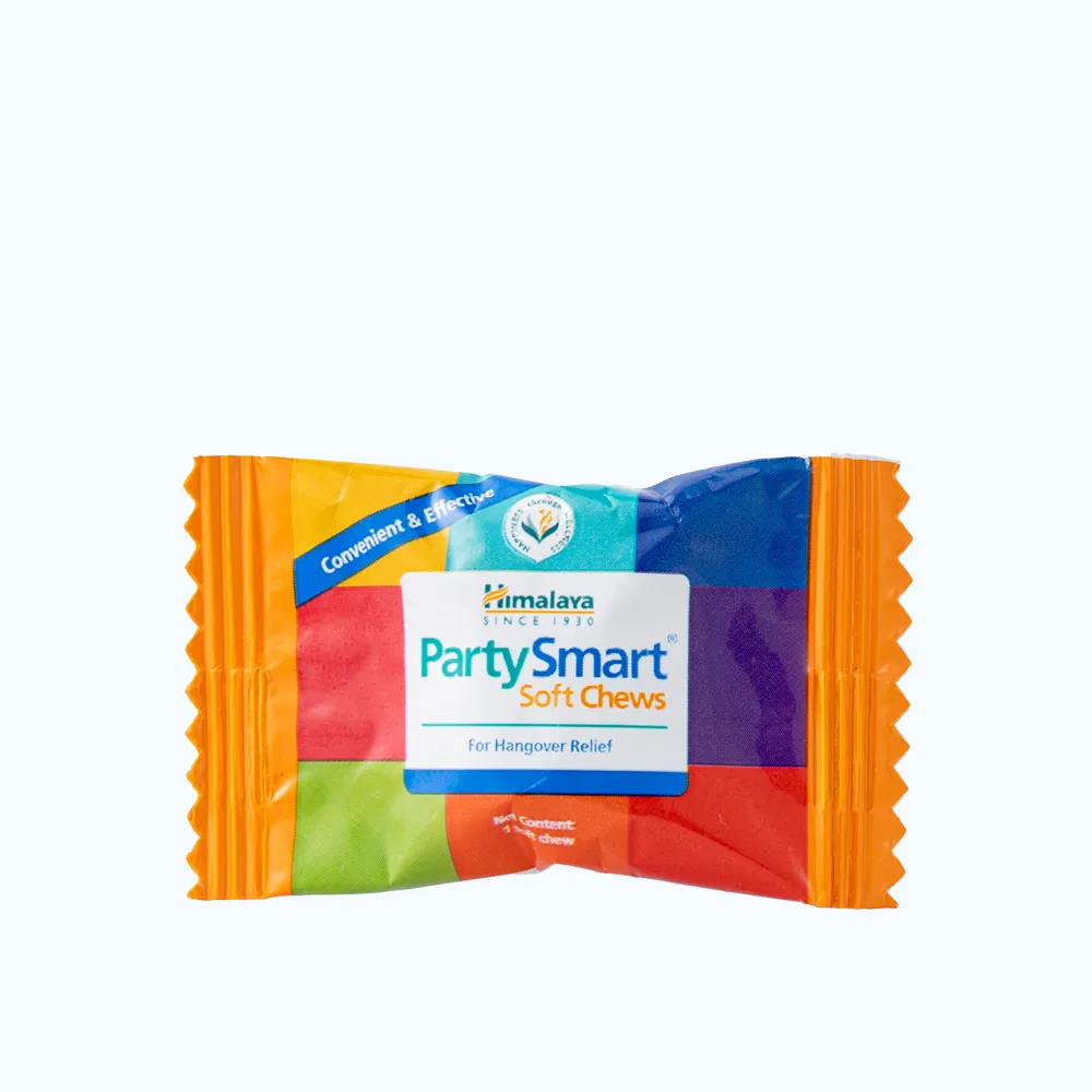 Viên nhai HIMALAYA Party Smart Hỗ trợ cải thiện đau đầu, buồn nôn do uống rượu bia (Hộp 2 viên) 5
