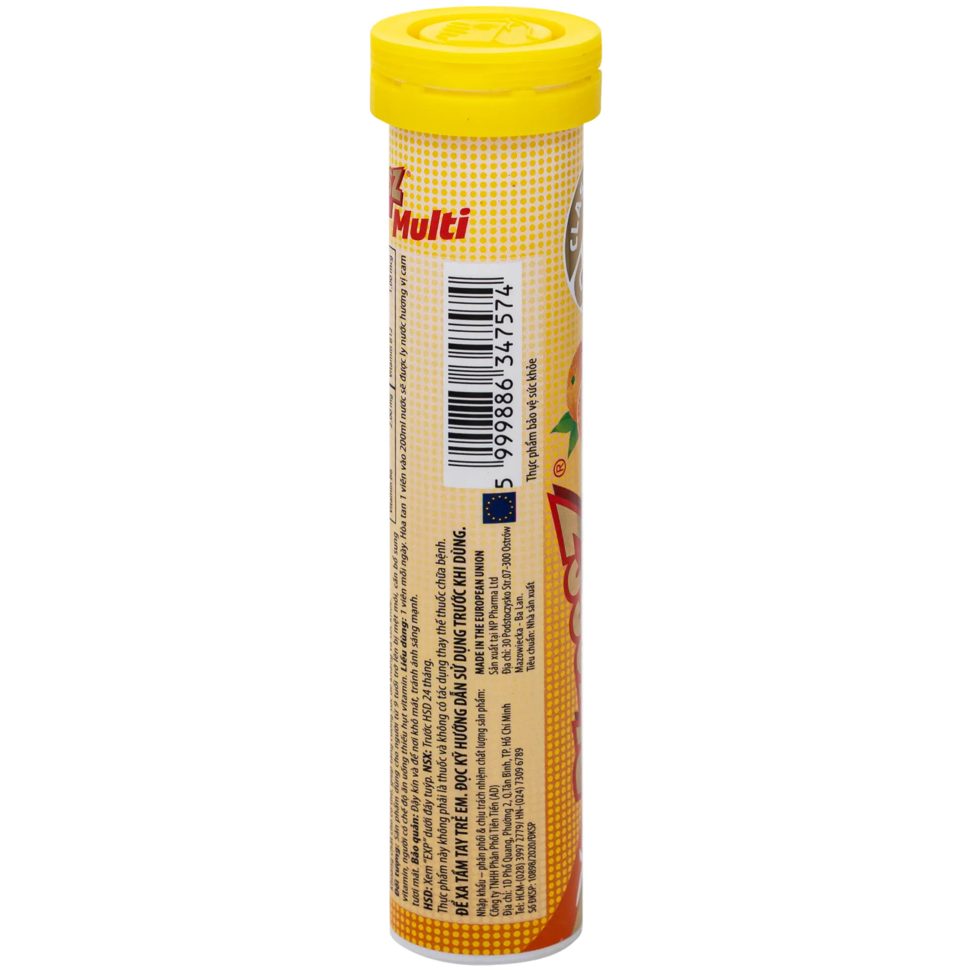 VIÊN SỦI BỔ SUNG VITAMIN VÀ KHOÁNG CHẤT PLUSSSZ MAX MULTIVITAMIN ORANGE FLAVOURED 20V 3