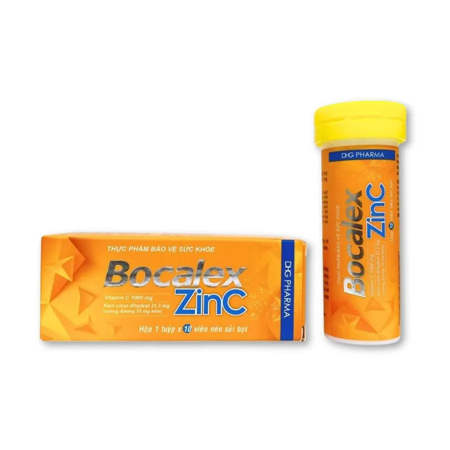 Viên sủi Bocalex Zinc DHG Pharma hỗ trợ tăng sức đề kháng (Tuýp 10 viên) 2