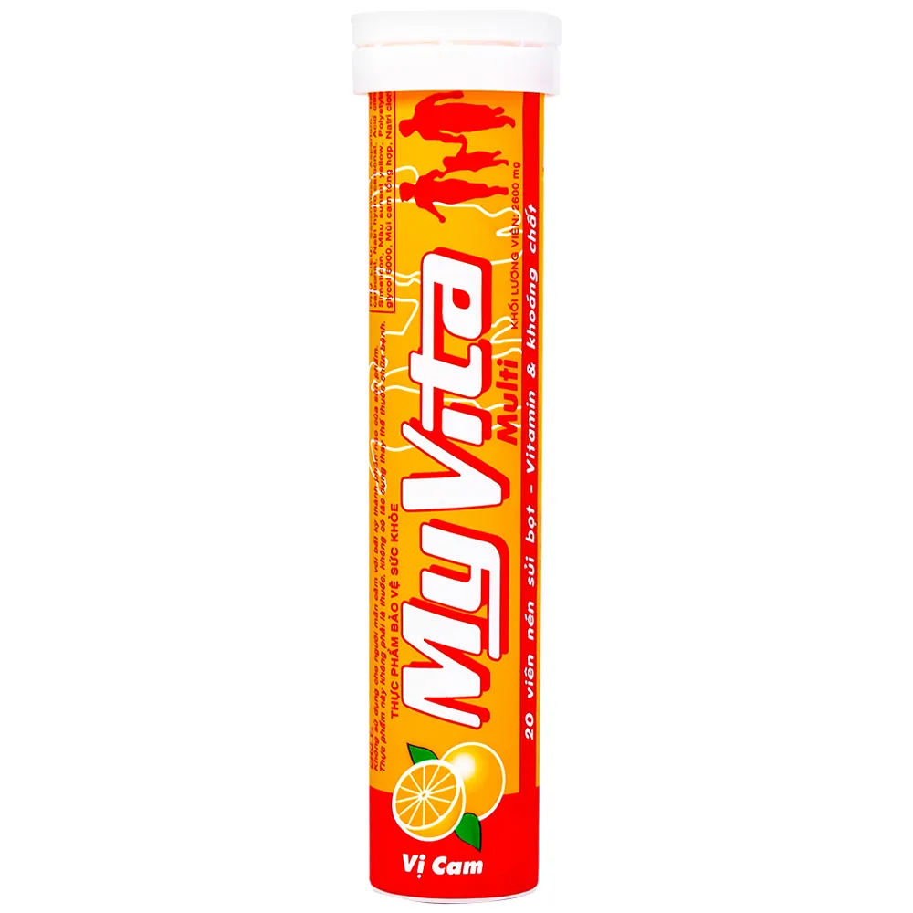 VIÊN SỦI GIÚP BỔ SUNG VITAMIN MYVITA MULTI SPM VỊ CAM 20V